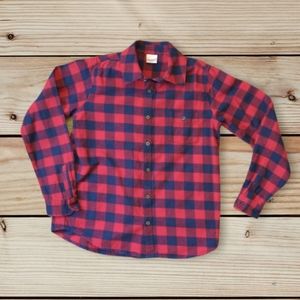 Hanna Andersson Buffalo Plaid Flannel shirt Boy Sz 12